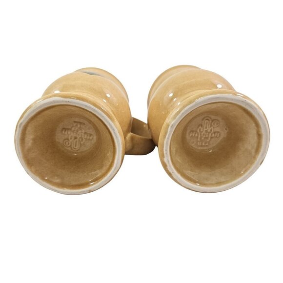 Pfaltzgraff America MAFA Folk Art Pedestal 9 Oz Footed Stoneware Mug – Set of 2 - Picture 6 of 16